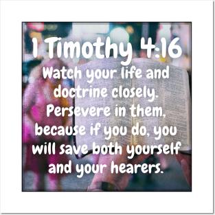 1 Timothy 4:16 Posters and Art